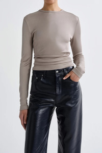 Agolde: Delphi Slim Tee Taupe