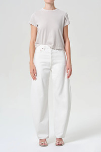 Luna Pieced Jean Chalk White