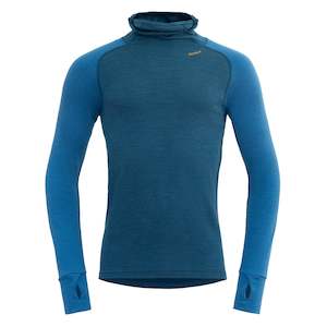 EXPEDITION MERINO SILK HOODIE MAN FLOOD/BLUE