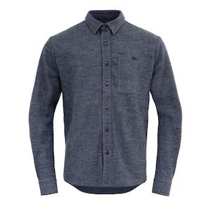 MERINO OVERSHIRT INK MELANGE