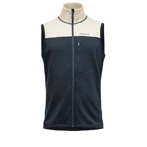 EXPLORER MERINO VEST MAN INK/RAW WHITE