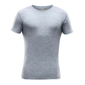 Mens Lifestyle Clothing: BREEZE MERINO 150 T-SHIRT MAN GREY MELANGE