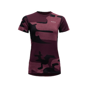 Womens Lifestyle Collection: KLOVSTIEN MERINO TEE WOMAN BEETROOT