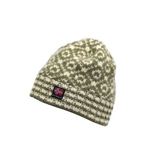 SVALBARD BEANIE 'OLIVE/OFF WHITE'