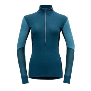 Womens Training Clothing: Women's Wool Mesh Merino Zip Neck
