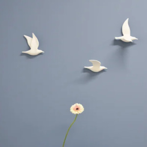 Fine Bone China Flying Birds - Set of 3