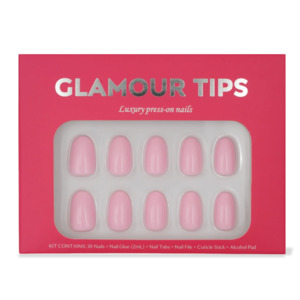 Hands: Pastel Pink Gel Press on Nails