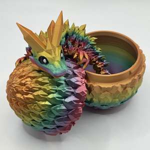 3d Printed Dragons: Dragon and egg combo