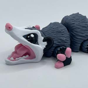 Fridge Magnets Key Chains: Mini Opossum - with or without key ring