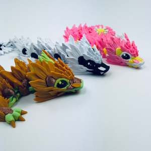 3d Printed Dragons: Baby Sunflower dragon