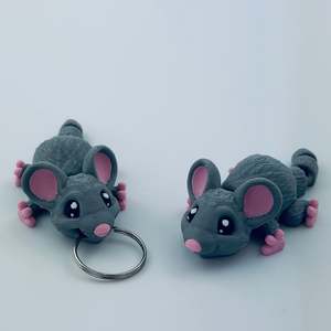 3d Printed Epic Creatures: Mouse - with or without keyring