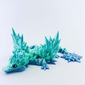 3d Printed Flexible Dragons: Baby Winter Dragon