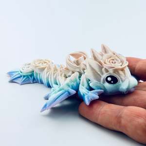 3d Printed Flexible Dragons: Tiny Rose Dragon