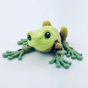 Fridge Magnets Key Chains: Articulated 3D Printed Tree Frog Magnet – Poseable Fridge Magnet