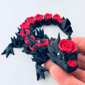 New And Popular 3d Printed Gifts Toys: Baby Rose Dragon