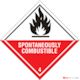 Class 4.2 Spontaneously Combustible Labels – 100mm x 100mm | Roll of 500