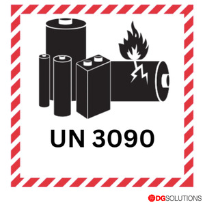 UN3090 Lithium Battery Mark Labels – 100mm x 100mm | Roll of 500
