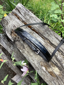 Padded Patent Leather Noseband DH Equestrian