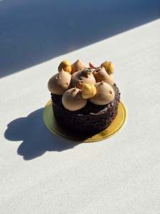 Mini Cakes Petit Fours: Nutella Mini Cake