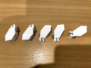 Superfit brackets Ivory, pack of 5