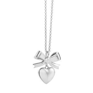 Karen Walker: Karen Walker Superlove Bow Necklace Silver