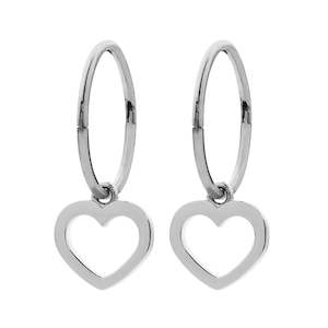 Karen Walker: Karen Walker Mini Heart Sleepers- SterlingSilver
