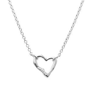 Stolen Girlfriends Club Sterling Silver Mini Melted Heart Necklace