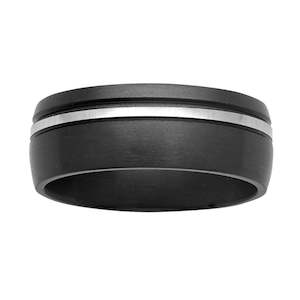 Ziro Black Zirconium Band Size X