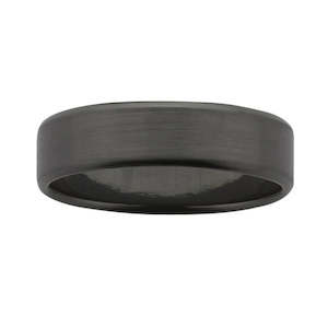 Black Zirconium Band Sanded