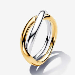 Two-tone Entwined Bands Ring