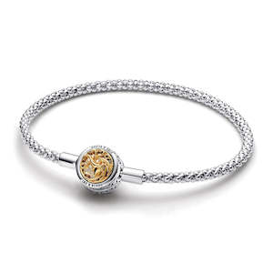 Bracelets: Project House Studded Chain Sterling Silver And 14K Gold-Plated Bracelet With Sigil Clasp