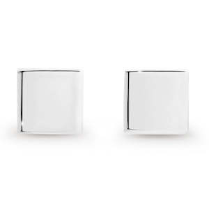Sterling Silver Square Stud Earrings