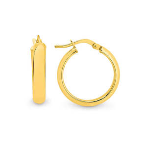 Mothers Day: Gold Plated Hoop Earrings