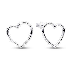 Heart Sterling Silver Stud Earrings