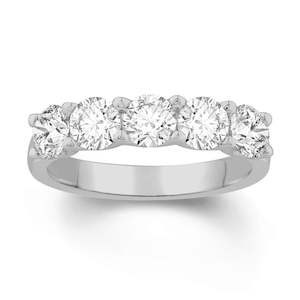Lab Grown Diamonds: 18ct White Gold Lab Grown Diamonds Ring 1.25ct