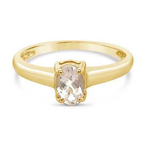 9ctYellow Gold Rose Quartz Ring