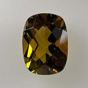 Golden Tourmaline – 1.40ct Antique Cushion Checkerboard Cut
8.02 x 5.93mm | Depth 4.44mm