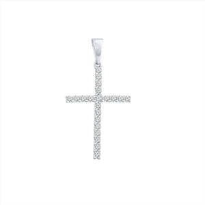 Diamond Pendants: 9K WHITE GOLD 0.10CT HI I1 DIA PNDT