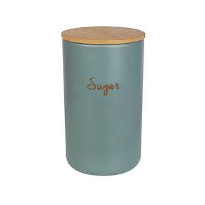 Storage Jar Sugar 140x80mm Round Sage Green