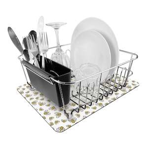 Dish Mat Quick Dry 510x380mm Bees