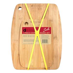 Chopping Board Set 2 Pce Bamboo