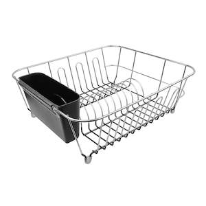Wireware: Dish Rack 370x330x135mm Dipped Chrome Black
