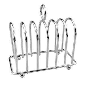 Wireware: Toast Rack 120x135x70mm Chrome with Ball Feet