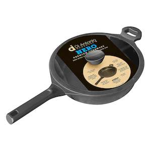 Aluminium: Saute pan 280x75mm Cast Aluminium with Lid Nero Black