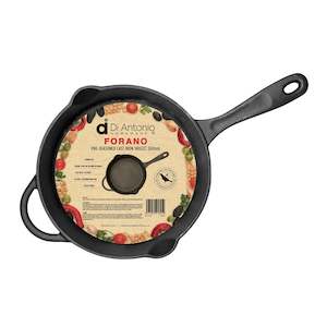 Cookware: Frypan 260mm with Helper Handle Black Cast Iron