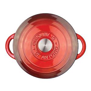 Casserole 260mm Cast Iron Enamel Red