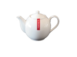 Teapot 1L Round 6 Cup Porcelain