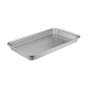 Bakeware: Brownie Pan 342x203x32mm Silver Alviano