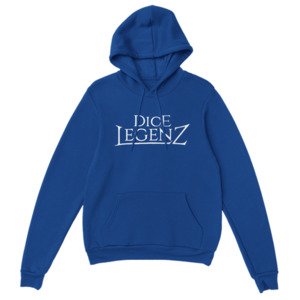 Products: Dice Legenz Royal Seal - White on Dark (Unisex Pullover Hoodie) Dice Legenz