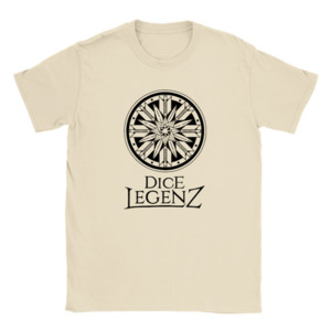 Products: Dice Legenz Royal Seal - Black on Light (Unisex) Dice Legenz